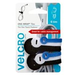 VELCRO BRAND   ONEWRAP   CABLE TIES ASSORTED COLOURSIZE PACK 6