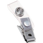 GBC ID BADGE STRAP CLIP CLEAR PACK 100