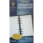 DEBDEN DAYPLANNER PERSONAL EDITION REFILL NONDATED DAY TO PAGE 172 X 96MM