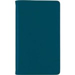 DEBDEN DAYPLANNER PERSONAL EDITION 172 X 96MM GENUINE LEATHER TEAL