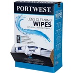 PORTWEST LENS CLEANING WIPES BOX 100