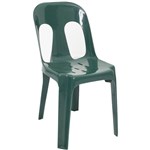 RAPIDLINE PIPEE PLASTIC STACKING CHAIR GREEN