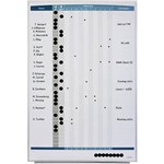QUARTET PERSONNEL MATRIX BOARD INOUT 865 X 580MM WHITE