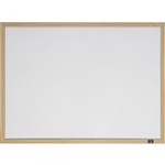 QUARTET WHITEBOARD NONMAGNETIC 890 X 580MM OAK FRAME