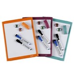 QUARTET BASICS WHITEBOARD 220 X 280MM ASSORTED FRAME VALUE PACK