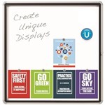 QUARTET ENCLOSED WHITEBOARD MAGNETIC 965 X 990MM