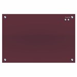 QUARTET INFINITY GLASSBOARD 895 X 635MM RED