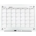 QUARTET INFINITY CALENDAR BOARD GLASS 600 X 900MM WHITE