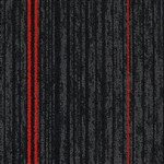 ACOUFELT QUIETBACK CARPET TILE MONITOR 250 X 1000MM CABLE RED