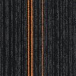 ACOUFELT QUIETBACK CARPET TILE MONITOR 250 X 1000MM CABLE ORANGE