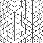 QUIETPRINT PRINTED PANEL 595 X 1195 X 12MM GEOMETRIC BREAK LARGE