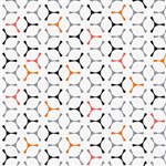 QUIETPRINT PRINTED PANEL 595 X 1195 X 12MM GEOMETRIC PINWHEELS LARGE