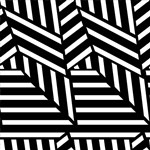 QUIETPRINT PRINTED PANEL 595 X 1195 X 12MM GEOMETRIC SUPER STRIPE MEDIUM