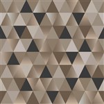 QUIETPRINT PRINTED PANEL 595 X 1195 X 12MM GEOMETRIC TRIANGLES BRONZE