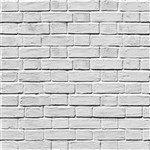 QUIETPRINT PRINTED PANEL 595 X 1195 X 12MM MASONRY BRICK WHITE