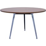 RAPID AIR ROUND TABLE POLISHED ALUMINIUM FRAME 1200MM BEECH