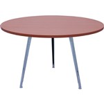 RAPID AIR ROUND TABLE POLISHED ALUMINIUM FRAME 1200MM CHERRY