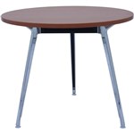 RAPID AIR ROUND TABLE POLISHED ALUMINIUM FRAME 900MM CHERRY