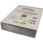 RAINBOW COLOURED A4 COPY PAPER 80GSM 500 SHEETS PLATINUM GREY