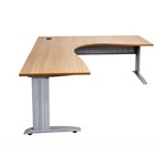 RAPID SPAN CORNER WORKSTATION METAL MODESTY PANEL 1500 X 1500 X 700MM BEECHSILVER