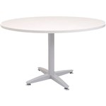 RAPID SPAN 4 STAR ROUND TABLE 900MM NATURAL WHITESILVER