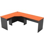 RAPID WORKER CORNER WORKSTATION COMPLETE 2100 X 1500 X 600MM CHERRYIRONSTONE