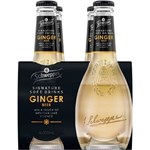 SCHWEPPES SIGNATURE RANGE GINGER BEER WITH A TOUCH OF MEXICAN LIME ESSENCE 300ML GLASS PACK 4