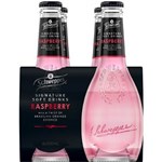 SCHWEPPES SIGNATURE RANGE RASPBERRY WITH A TWIST OF ORANGE ESSENCE 300ML GLASS PACK 4