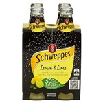 SCHWEPPES LEMON AND LIME MINERAL WATER BOTTLE 300ML CARTON 24