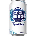 COOL RIDGE LIGHTLY SPARKLING SPRING WATER CAN 375ML CARTON 24