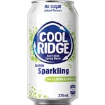COOL RIDGE LIGHTLY SPARKLING SPRING WATER LEMON LIME CAN 375ML CARTON 24