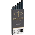 PARKER QUINK INK CARTRIDGES BLACK PACK 5