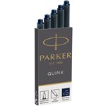 PARKER QUINK INK CARTRIDGES BLUE BLACK PACK 5