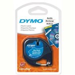DYMO 91335 LETRATAG PLASTIC LABELLING TAPE 12MM X 4M ULTRA BLUE