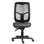 ERGOSELECT SWIFT ERGONOMIC CHAIR HIGH MESH BACK 3 LEVER SEAT SLIDE BLACK NYLON BASE GREY