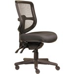 ERGOSELECT SWIFT ERGONOMIC CHAIR MEDIUM MESH BACK 3 LEVER SEAT SLIDE BLACK NYLON BASE BLACK