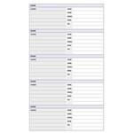 DEBDEN DAYPLANNER SLIMLINE EDITION REFILL TELEPHONEADDRESS 162 X 82MM