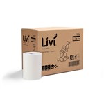 LIVI EVERYDAY HAND TOWEL ROLL 1 PLY 80M WHITE CARTON 16