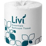 LIVI ESSENTIALS 1001 TOILET TISSUE 2 PLY 400 SHEET CARTON 48