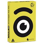 OPTIX COLOURED A4 COPY PAPER 80GSM SUNI YELLOW PACK 500 SHEETS