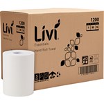 LIVI ESSENTIALS ROLL TOWEL 1 PLY 80M CARTON 16