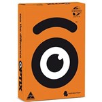 OPTIX COLOURED A4 COPY PAPER 80GSM JANZ ORANGE PACK 500 SHEETS