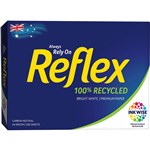 REFLEX   A4 100 RECYCLED COPY PAPER 80GSM WHITE PACK 500 SHEETS