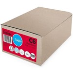 TUDOR C6 ENVELOPES WALLET PLAINFACE PRESS SEAL 80GSM 114 X 162MM WHITE BOX 500