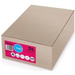 TUDOR DL ENVELOPES POCKET PLAINFACE STRIP SEAL 80GSM 110 X 220MM WHITE BOX 500
