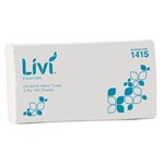 LIVI ESSENTIALS ULTRASLIM HAND TOWEL 2 PLY 150 SHEET 230 X 240MM CARTON 16