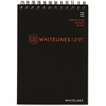 WHITELINES SPIRAL NOTEPAD 8MM RULED 80GSM 140 PAGE A6 PACK 5