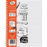 WHITELINES SPIRAL NOTEPAD 7MM RULED 80GSM 120 PAGE A5 PACK 5