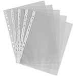 CUMBERLAND SHEET PROTECTOR PVC 125 MICRON HEAVY DUTY GLASS CLEAR A4 CLEAR PACK 10