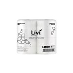 LIVI BASICS JUMBO ROLL TOILET 1 PLY 500M CARTON 8